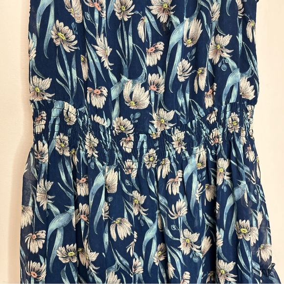 Foxiedox Blue Floral Ruffle Chelsea Sleeveless Mini Dress , size M - Picture 4 of 14